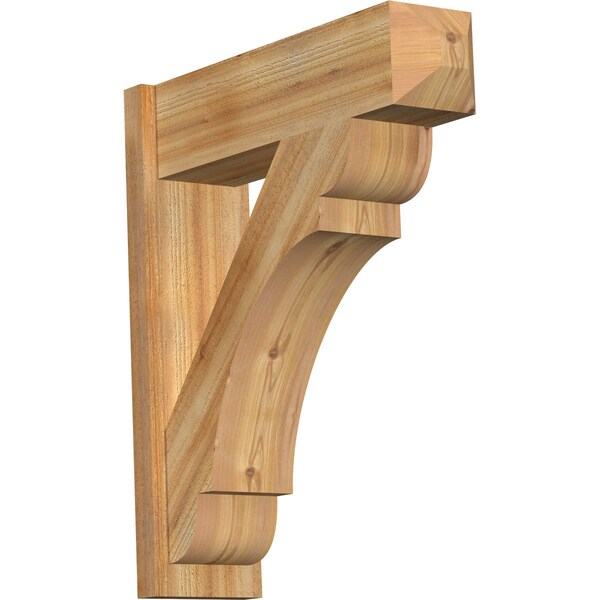 Ekena Millwork Olympic Rough Sawn Craftsman Outlooker, Western Red Cedar, 8"W x 28"D x 32"H OUT08X28X32OLY04RWR - main